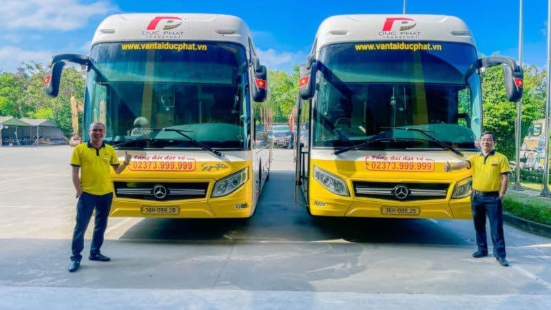 Xe khách Đức Phát hiện đại trang bị tính năng an toàn cao