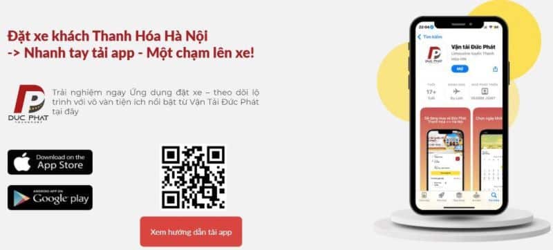 Ưu tiên đặt vé online trên website hay app của nhà xe Đức Phát